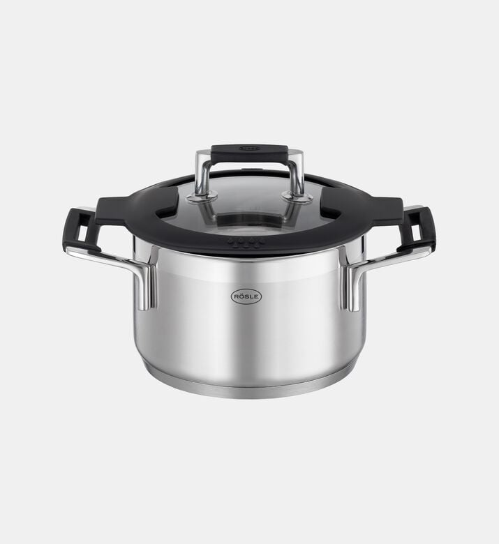 Roesle High Casserole, Silver, 16cm, Packshot View Roesle High Casserole, Silver, 16cm, Packshot View