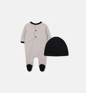 طقم بيجامة قطن بخصر مطاطي