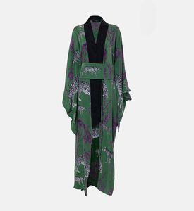 Niluu Animal-print Long-sleeve Kimono, Packshot View Niluu Animal-print Long-sleeve Kimono, Packshot View