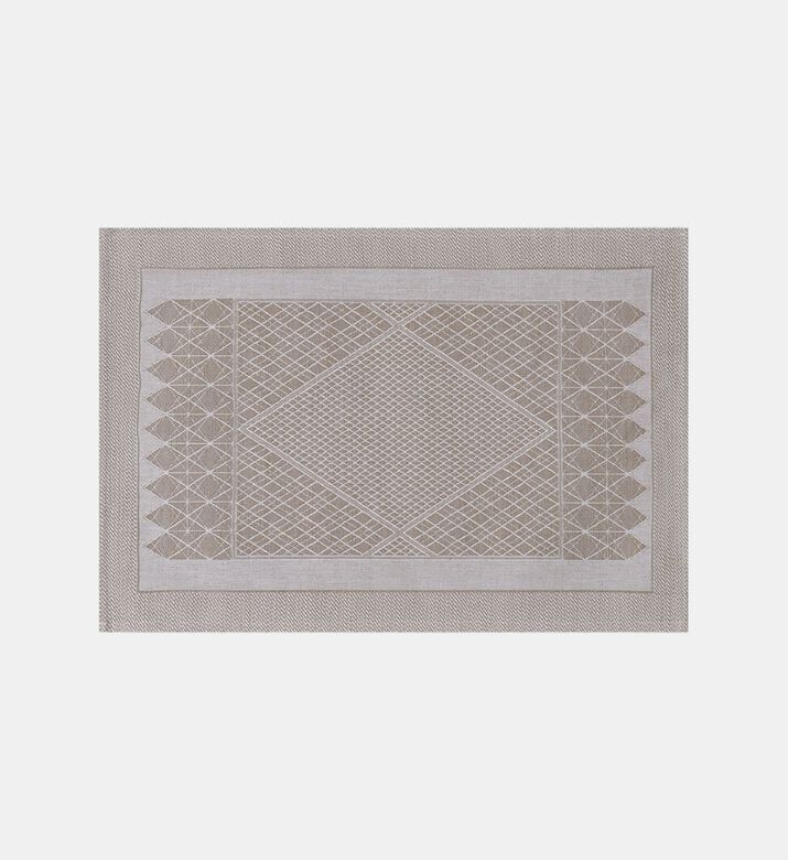 Jacquard Club Satin Cotton Linen Textured Placemat, Packshot View