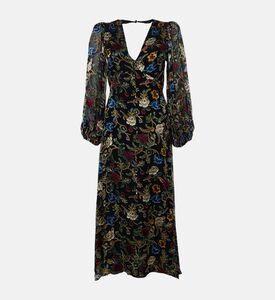 All-over Floral-print Flared Dress All-over Floral-print Flared Dress