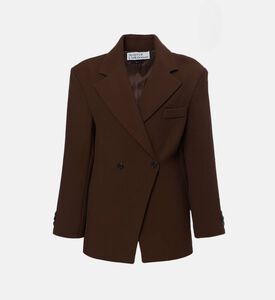 Source Unknown Button Closure Long-sleeve Blazer, Brown, M-l, Packshot View