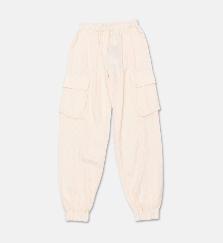 La Mia Bambina Pant, Ecru, 10y, Packshot View