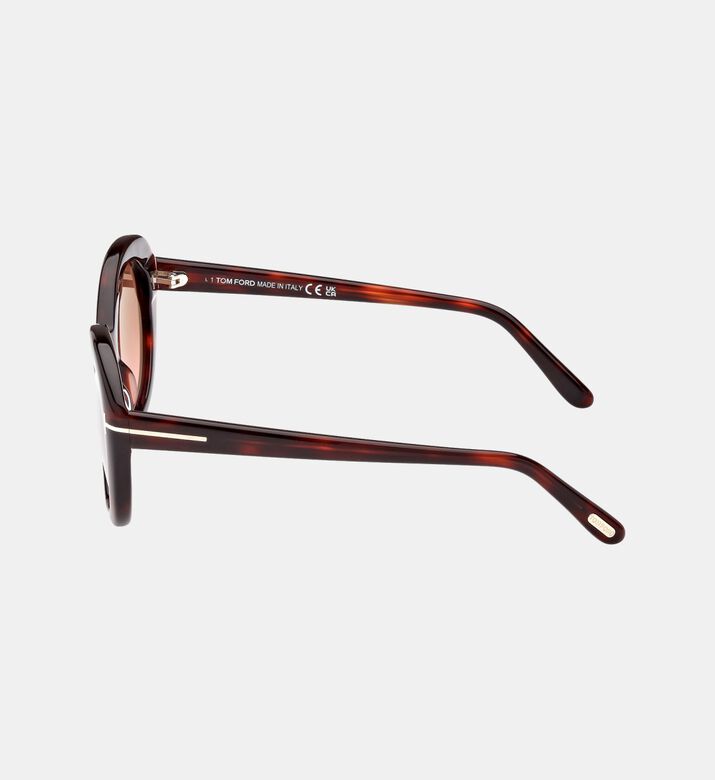 Tortoiseshell Round-shaped Sunglasses 55