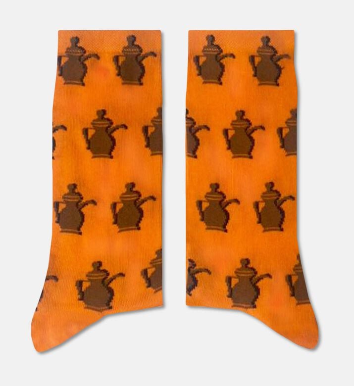 Sikasok Dallah Coffee Long Women Socks, Packshot View