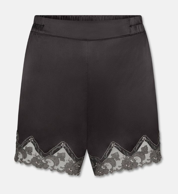 Chantelle Satin Lace-trimmed Shorts, Packshot View