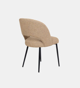 Pure Furniture Dex Metal Legs Dining Chair, Mustard, Packshot View
