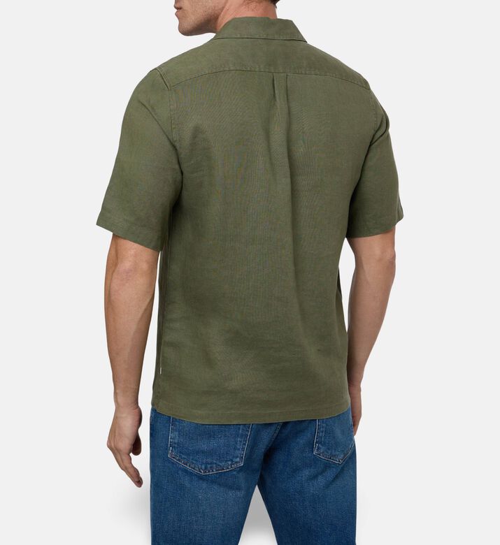 Samsoe Short-sleeve Button-up Shirt, Model View