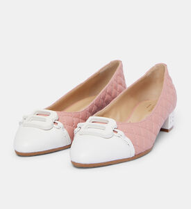 حذاء باليرينا مسطح من الجلد