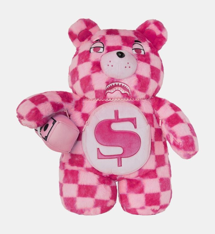 Sprayground Checkered Money Bear Backpack, Packshot View