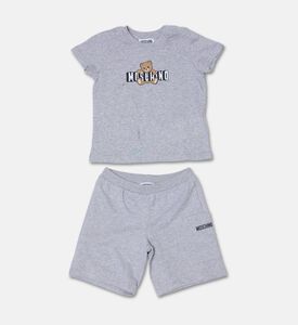Moschino BKT Teddy Logo Graphic 2-piece Short Set, Packshot View