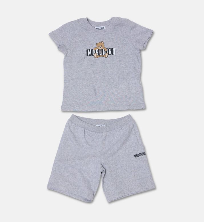 Moschino BKT Teddy Logo Graphic 2-piece Short Set, Packshot View