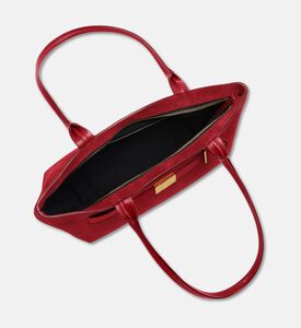 Demellier The New York Elongated Suede Shoulder Bag, Red, Packshot View