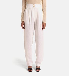 Linen Pleated Trousers