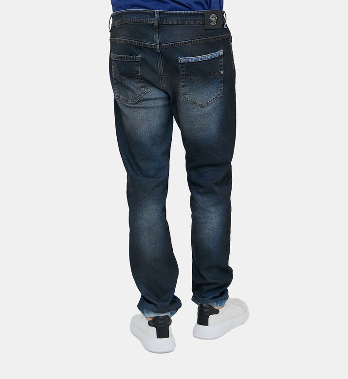 Washed 5-pockets Denim Pants