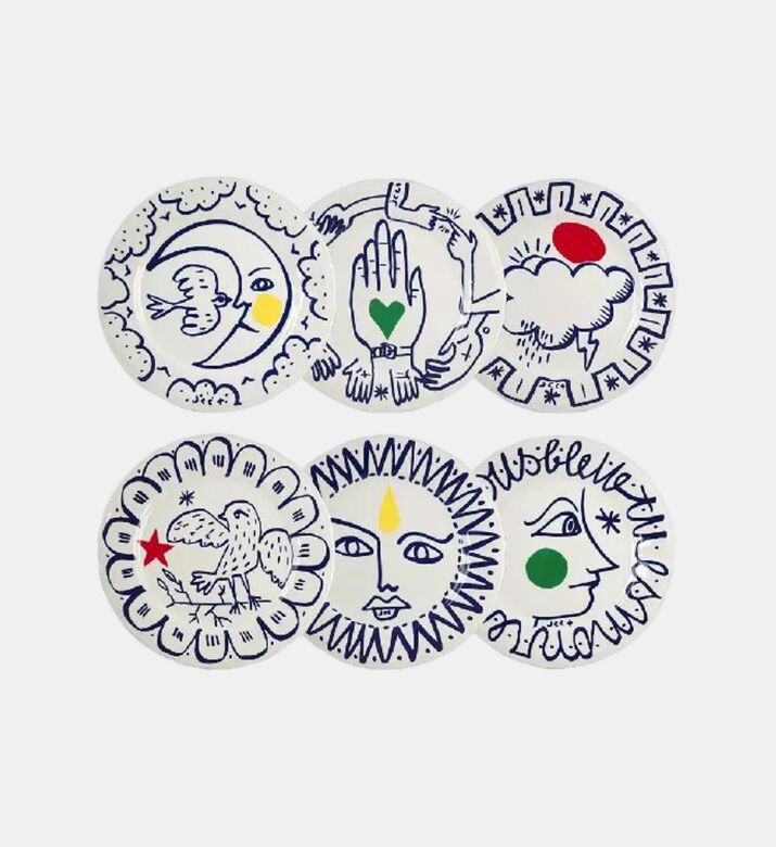 Gien Dinner Plate Archipel Sent S6, Packshot View