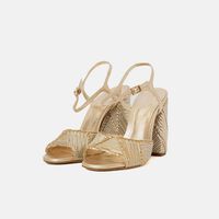 Lupita Platinum Gold Sandals