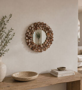 Home Deco and More Quartz Stones Frame Mirror, Packshot View