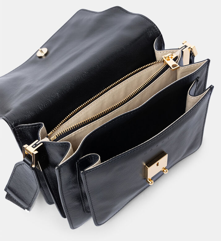 Trunk Medium Leather Shoulder Bag