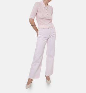 Ganni Overdyed Regular-fit Denim Pants, Model View