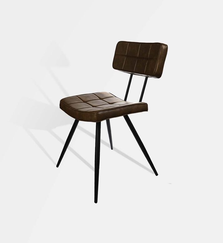 Leather Square-shaped Mappy Chair