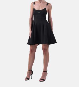 فستان قطن قصير بتنورة تدور