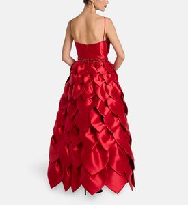Savanna Dress Leaf, Red, M, Model View