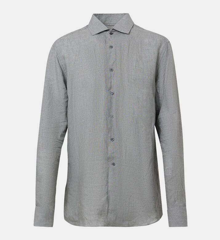 Linen Classic-fit Button-down Shirt