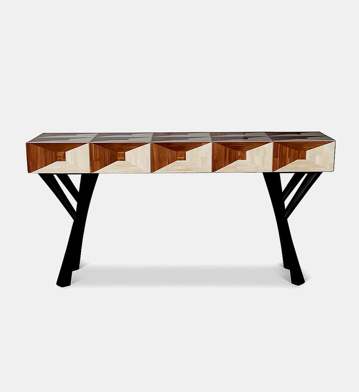 Home Deco and More Pyramid Console Table, Packshot View
