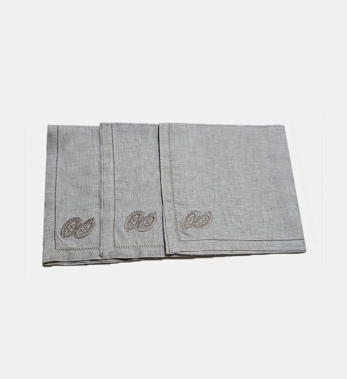 منديل كتان بتطريز بيزلي منديل كتان بتطريز بيزلي