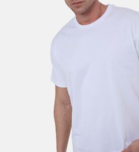 تيشيرت قطن بياقة دائرية وقصة عادية