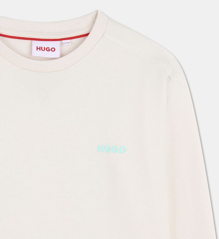 Hugo Logo-print Crewneck Long-sleeve Sweatshirt, Packshot View