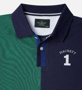 تيشيرت بولو هيريتيج مقسم بألوان