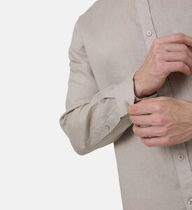 Vince Classic Long-sleeve Shirt, Grey, M, Model View