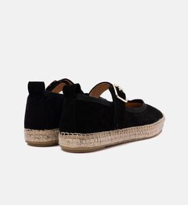 Buckle Strap Jute Sole Ballerina