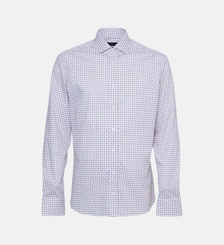 Foulard Print Long Sleeve Shirt