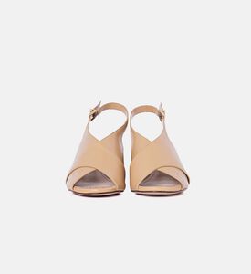 Low Block Heel Slingback Sandals