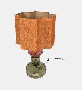 مصباح طاولة زجاجي مستطيل