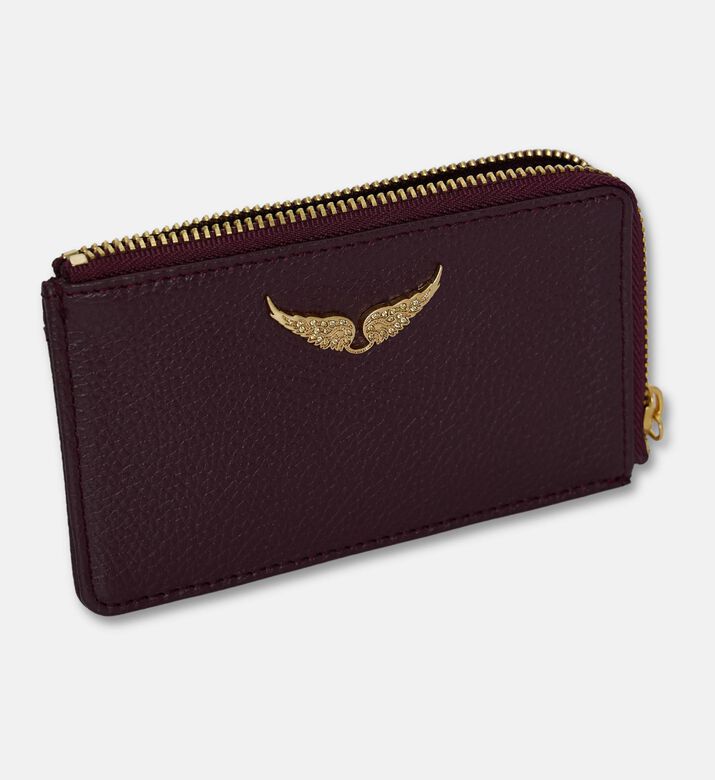 Zadig et Voltaire Leather Flap Pocket Card Holder, Packshot View