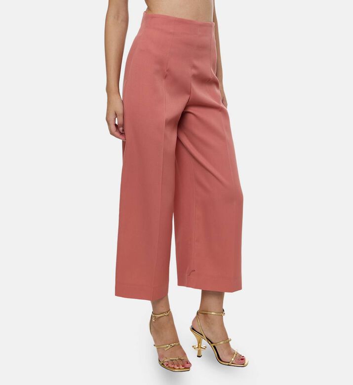 Pleats-detail Wide-leg Pants