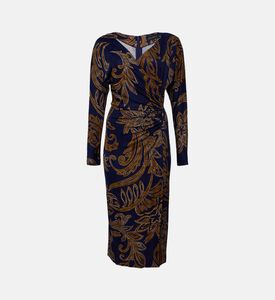 Luisa Spagnoli Cotton Floral Midi Dress, Packshot View