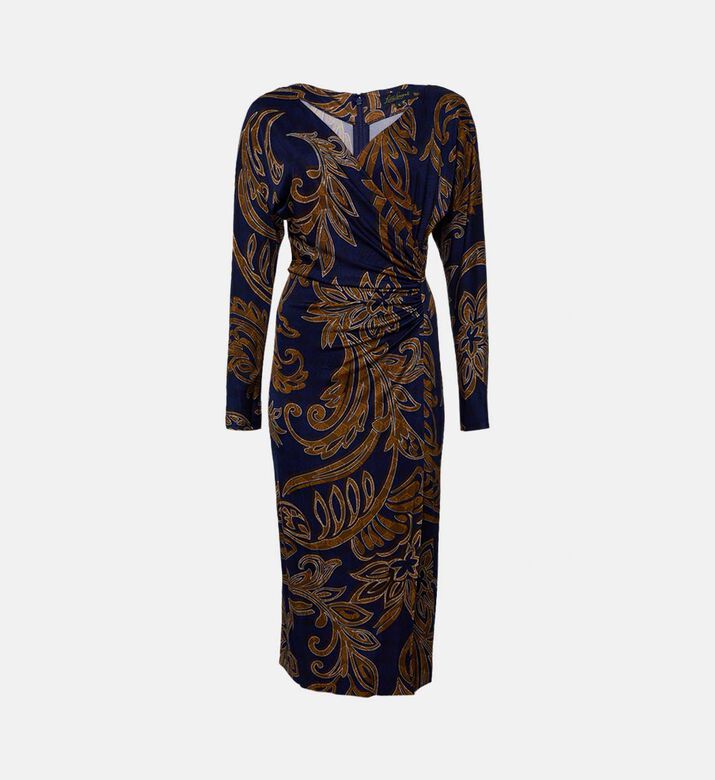 Luisa Spagnoli Cotton Floral Midi Dress, Packshot View
