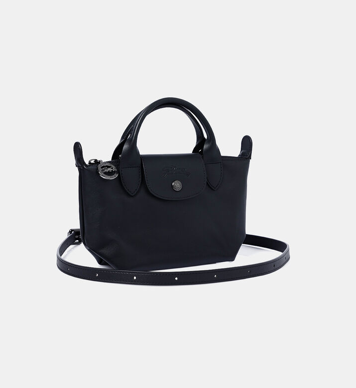 Longchamp Le Pliage Xtra Cowhide Leather Handbag, Black, Packshot View