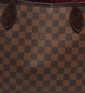 Louis Vuitton Preowned Louis Vuitton Damier Ebene Canvas Neverfull Bag, Packshot View