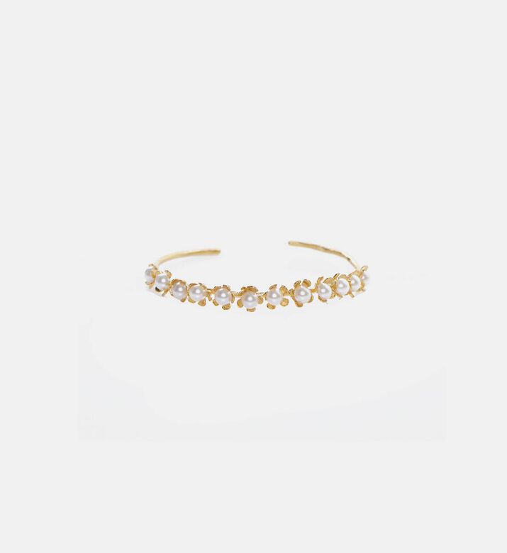 Gold-plated Flower-shaped Bracelet