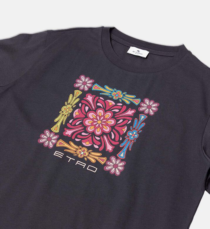 Cotton Floral-print Regular-fit T-shirt