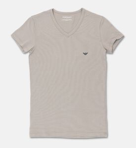 Emporio Armani Slim-fit V-neck T-shirt, Black, L, Packshot View