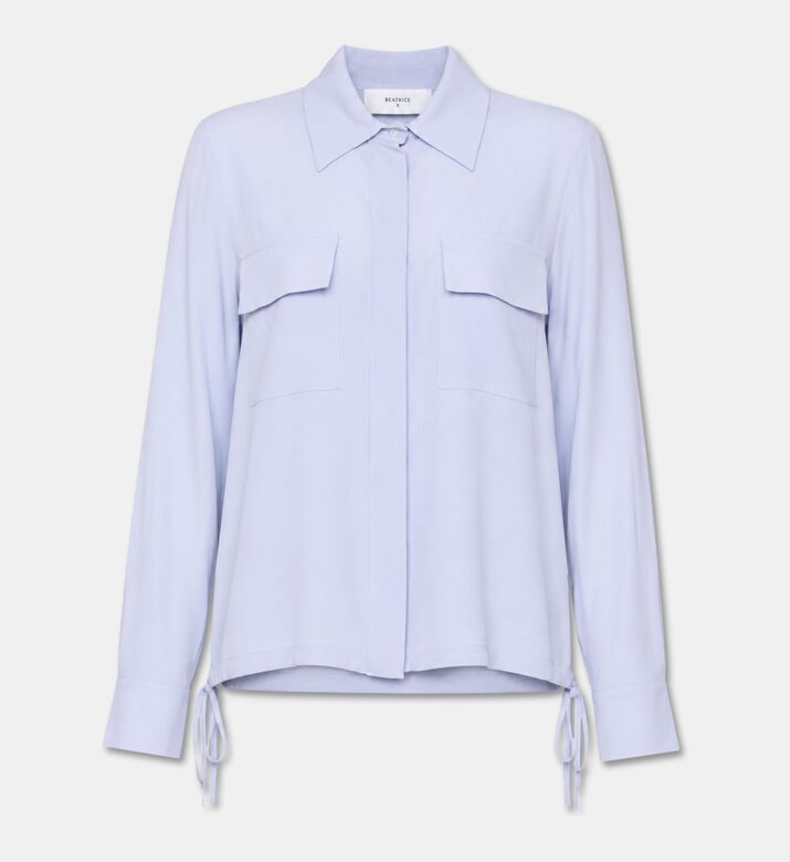 Beatrice B Silk-blend Cropped Shirt, Packshot View