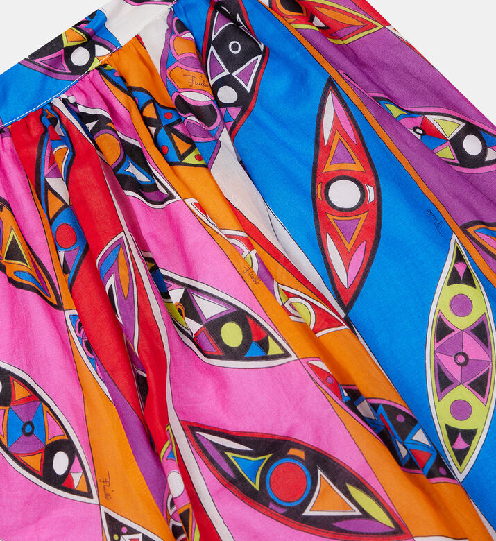 Cotton All-over Print Skirt