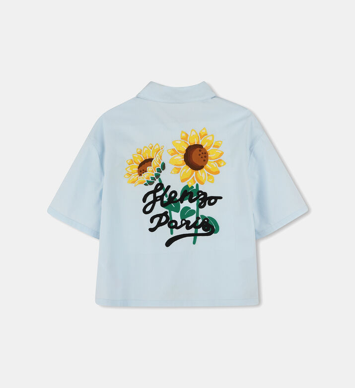 Cropped Button Closure Shirt